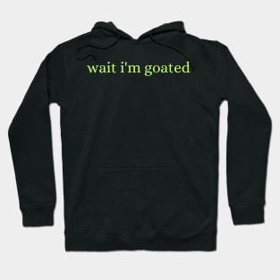 Wait I'm Goated Hoodie